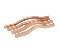 Kcvzitrds 4PièCes SéRies Guasha Grattoir Bâton Fabriqué à Partir de Bois Naturel Grande Zone Gua Sha Ensemble pour Dos éPaule Cou Taille Jambe Guasha Outils-Carré