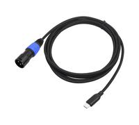 Kcvzitrds Câble USB-C vers XLR 3 Broches Type-C Mâle pour Console de Mixage, Amplificateur, Haut-Parleurs Audio, Ordinateurs Portables, Téléphones, 300 cm