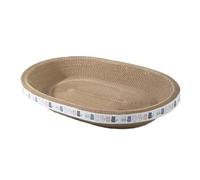 Kcvzitrds Lit Griffoir Rond pour Chat - Nid en Carton Ondulé pour Broyer Les Griffes et Se Détendre, Accessoires Essentiels pour Chat S