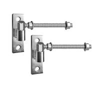 Kcvzitrds Lot de 2 charnières de portail robustes pour portails en bois et métal, charnière à boulon en J de 20,3 cm, idéales pour les portails de ferme et de grange