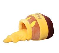 Kcvzitrds Nid pour Animaux de Compagnie Tapis en Peluche Amovible Tapis pour Chat et Chiot Forme de Pot de Miel Nid pour Animaux de Compagnie Semi-Fermé et Chaud