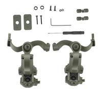 Kcvzitrds Support de Casque Tactique pour sur Casque, Kit D'Adaptateur de Rail pour Pièces de Rechange, Support Ajustable avec Annulation de Bruit pour Ramassage, Ensemble C