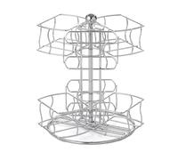 Kcvzitrds Support Rotatif pour Sachets de Café et de Thé, Boîte de Rangement pour Capsules de Câble à Domicile