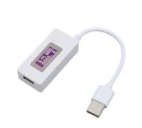 KCX 017 Compteur de Courant de Tension USB, Multimètre USB Testeur de Tension et de Courant Testeur de Puissance Multifonctionnel, Détecteur de Courant de Tension de capacité