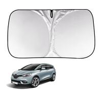 Pare Soleil Voiture Pare Brise Avant pour Grand Scenic 4 2016-2018 Intérieure Visière Fenêtre Avant Bloque la Chaleur du Soleil et Les UV Pliable Été Accessoires,A