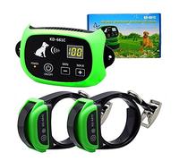 KD-661C Système de clôture électronique sans Fil Rechargeable étanche pour Animaux de Compagnie 1/2 Chien Blanc Vert Green2Collar