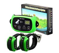 KD-661C Système de clôture électronique sans fil rechargeable étanche pour animaux de compagnie 1/2 CHIEN Green2Collar