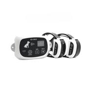 KD-661C Système de clôture électronique sans Fil Rechargeable étanche pour Animaux de Compagnie pour 1/2/3 Chien(Blanc pour 2 Chiens)