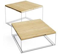 KD Essentials - 2 Couvercles de boîte en bambou, jeu de deux (bois certifié durable, naturel)