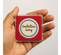 KD Willmax Carrom Striker Original Ball - Couleur crème au laser, imitation ivoire lourd (16-20 g) | Tournoi Striker dans une boîte en acrylique | Fabriqué en Inde | 1 pièce