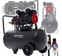 KD1386 Compresseur Sans Huile Compresseur À Air Double Piston 8 Bar 50L 1,5kW