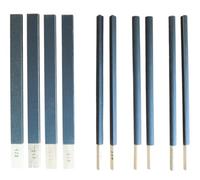 KD89 Assortiment de 10 cabrons en Bois avec Papier à poncer abrasif de Forme Plat, Rond, Demi-Rond et Triangulaire. Grain 120 à 400.