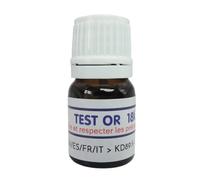 KD89 Test Réactif/solution pour tester l'or, l'argent ou le platine - Avec notice multi-langues - Expertise pour bijoux, pièces, lingotins - 2,5ml (18k)