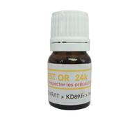 KD89 Test Réactif/solution pour tester l'or, l'argent ou le platine - Avec notice multi-langues - Expertise pour bijoux, pièces, lingotins - 2,5ml (24k)