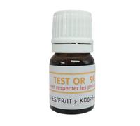 KD89 Test Réactif/solution pour tester l'or, l'argent ou le platine - Avec notice multi-langues - Expertise pour bijoux, pièces, lingotins - 2,5ml (9k)