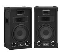 KDACVBMG Haut-parleurs Scène HiFi Passifs Professionnels 2 Pcs 800W Noir | Woofer 8 Pouces, Tweeter Précision, Coque Robuste, Poignées Encastrées, Pour Fêtes et Événements