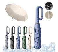 KDAKSA Parapluie à boucle zahoring, parapluie zahoshop, parapluie inversé avec poignée mousqueton, bande de sécurité réfléchissante, parapluie pliant portable (1pcs-C,Taille unique)