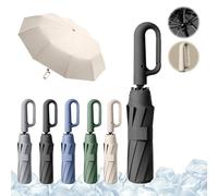 KDAKSA Parapluie à boucle zahoring, parapluie zahoshop, parapluie inversé avec poignée mousqueton, bande de sécurité réfléchissante, parapluie pliant portable (1pcs-D,Taille unique)