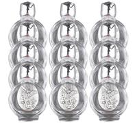 KDAMGOQE 12pcs Bouteille bénite Catholic Christian Christian Water Water avec avec Un Capuchon Tonique Multi-Usure Bouteilles vides pour l'église, Les Articles de Toilette, Les faveurs du baptême