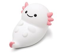KDAMGOQE Axolotl Night Light mignon silicone lampe axolotl USB RECHARAGEMable Touch Night Light for Baby Children Toddlers Girls, Blanc