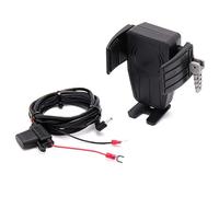 Kdbcet Support Téléphone Support De Téléphone GPS Moto pour Gold Wing GL 1800 F6B DCT 2018 2019 2020 2021 GL1800 Support De Navigation À Chargement sans Fil(A)