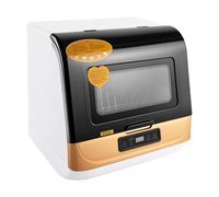 KDbinytt Mini lave-vaisselle de table avec commande tactile et fonction de séchage, 3 modes de lavage, 4 à 6 couverts, lave-vaisselle compact pour cuisine, appartement, bureau