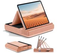 KDD Coussin de Support pour Tablette, Coussin Tablette à Angle Réglable, Porte ipad Pliable, Support iPad Lit avec Support de Stylet pour ipad Pro 12,9 10.5 11 Air Mini, Téléphones, Livres, Pêche