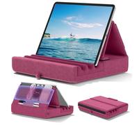 KDD Coussin de Support pour Tablette Pliable avec Pochette, Violet | Oreiller Repose iPad, Avec Support de Stylet, Pour Lit, Genoux, Bureau, Compatible iPad Pro 12.9 10.5 9.7 Air Mini 6 5 4