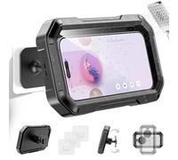 KDD Support de Téléphone de Douche Etanche - Rotation à 360°, Etui Détachable pour Téléphone, Support Téléphone Mural, Accessoires Miroir, Salle de Bain, Baignoire pour Smartphone 4-6.7”