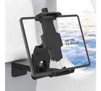 KDD Support Tablette pour Avion avec Rotation à 360 Degrés, Support de Téléphone pour Avion, Support Tablette Voiture pour Appuie-tête, Voyage Accessoires Compatible avec iPad, Téléphone, Switch