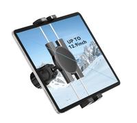 KDD Support Tablette Velo, Porte Tablette Ajustable pour Téléphone iPad et Microphone, Support pour Kindle Rotatif à 360° pour Vélo, Porte iPad Pro Convient pour Galaxy Tabs, Switch, iPhone