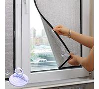 KDDEON Film Fenetre Anti Regard Occultant Totalement,Film de Protection Solaire Anti-UV,Film de Refroidissement pour Fenêtre,Film Aluminisé pour Toit Ouvrant,8mm,Facile à Démonter (30x80cm/12''x31'')