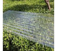 KDDFN Feuille de Toit Transparente,Panneaux Ondulés,Tôle de Revêtement Mural,Plaque d'Éclairage du Jour en FRP 1,2mm,Auvent Résistant Aux UV,pour Serre,Abri de Voiture (1 Pcs,0.9x0.6m/35x24in)