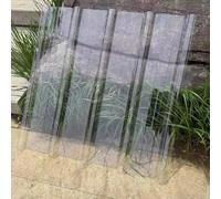KDDFN Panneaux de Toiture Ondulées,Tôle de Revêtement de Garage,Feuille de Toit Transparente en FRP 1,8mm,Panneau Anti-Pluie Isolation,Feuille de Remplacement pour Serre (11 Pcs,0.9x1.25m/35x49in)