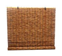 KDDFN Rideaux en Roseau de Carbonisation,Store Enrouleur Bambou,Rideau de Paille,Tissés à La Main,Store Anti-Regard,Décoration Intérieure/Extérieure (70 * 120cm/28 * 47in)