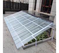 KDDFN Serres Panneaux de Toiture Isolants,Plaque Ondulées,Feuille de Toit Transparente de 2mm,Tuiles de Toit de Remplacement pour Garage,Facile à Rouler et à Couper (18 Pcs,0.9x0.75m/35x29in)
