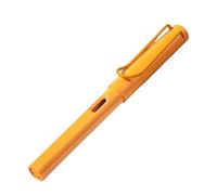 KDEGK 1 stylo plume à capuchon EF/F/0,38 mm pour une écriture fluide, idéal pour les fournitures scolaires signature (jaune mango, F)