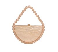 KDEGK 2025 Sacs à main de haute qualité pour femmes Boutique Designer Luxe Acrylique Oeuf d'oie Pochette de soirée Sac à main de fête de mariage, champagne, Taille unique