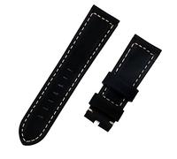 KDEGK Bracelet de montre de luxe rétro 22 mm 24 mm Vintage Veau Cheval Nubuck Cuir pour Panerai Bracelet de montre Boucle Tang, Without Buckle, Acétate, Pas de pierre précieuse