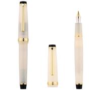 KDEGK Stylo plume poli à la main avec pointe modifiée Little Prince pour pratique de la calligraphie (F)
