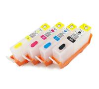 KDFCVUX Cartouches d'encre Rechargeables avec Puce Arc permanente, compatibles avec 655 Deskjet Ink Advantage 3525 4525 4615 4625 5525 6520