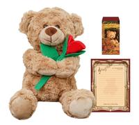 KDFSSIPE Jouet Peluche Ourson, Peluche Ours Peluche, Poupée Peluches Ours Te-ddy, Emballage Cadeau Assorti, Cadeauxs d'anniversaire pour Cadeaux de Vacances Saint-Valentin 30CM (B)