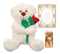KDFSSIPE Jouet Peluche Ourson, Peluche Ours Peluche, Poupée Peluches Ours Te-ddy, Emballage Cadeau Assorti, Cadeauxs d'anniversaire pour Cadeaux de Vacances Saint-Valentin 30CM (D)
