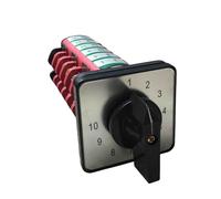 KDHC-40/6 * 10 Rotary Cam Switch Ten Position 6 Poles 40A Changeover Selector Bx6 Welding Machine NWPNLXEA