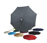 KDHKDFN Remplacement Toile Parasol 8 Baleines 4.00m déporté Auvent Gris