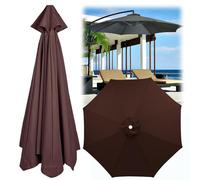 KDHKDFN Toile de Rechange parasol de jardin exterieur deporte 3x3 polyester imperméable 8 Bras Dessus Parapluie Remplacement