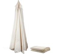 KDHKDFN Toile Parasol pour Parasol Déporté 3x3 8 Baleines De 142-147 Cm Environ De Long Chacune(Color:Blanc)