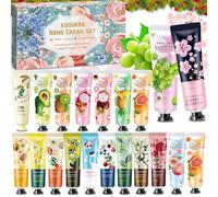 KDISHKRA Mini Crèmes pour les Mains, 20 Pcs Coffret Cadeau de Noël, Lotion Crème Hydratante Parfumée pour Les Mains et Les Pieds, Petit Cadeau pour Femmes, Maman, Petite Amie, Fête des Mères
