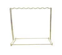 Kdjuope Présentoir de Soutien Présentoir Lingerie Support Comptoir Porte Cintres Barre Ondulée Visibilité Accrue Base Autoportée Adapté aux Vitrines Showrooms Ventes, Gold, S