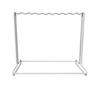 Kdjuope Présentoir de Soutien Présentoir Lingerie Support Comptoir Porte Cintres Barre Ondulée Visibilité Accrue Base Autoportée Adapté aux Vitrines Showrooms Ventes, White, S